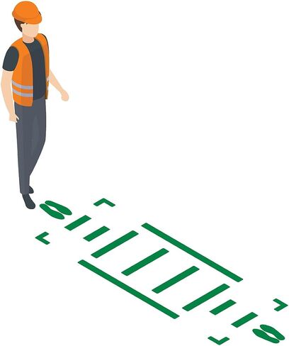 Slip-Gard Vinyl Crosswalk Kit, Solid Shapes, Green, Made in The USA, WFK35GN in Saudi Arabia