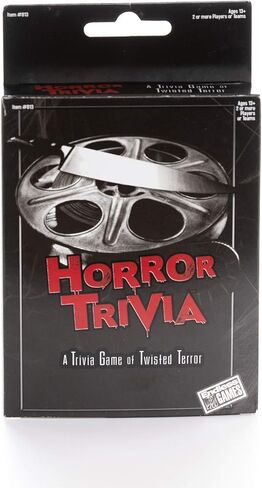 Endless Games Horror Trivia Card Game - Test Your Knowledge of Horror Pop Culture Facts with Over 200 Scary Fun Trivia Questions in Kuwait