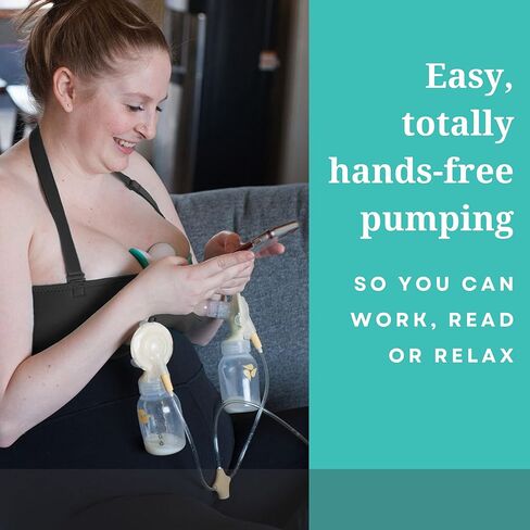 حزمة لافي، أسطوانة تدليك الرضاعة، صبغة 2 أونصة، وحمالة ضخ للرضاعة الطبيعية أو الرضاعة أو الضخ بدون استخدام اليدين، دعم أساسي للقنوات المسدودة، والتهاب الضرع، والاحتقان in Kuwait