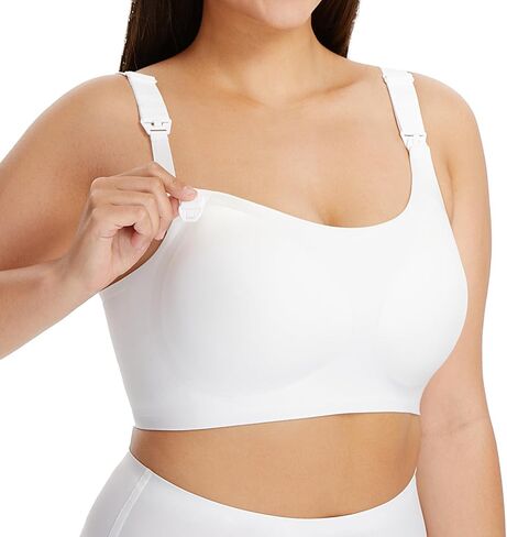 Angelhood Seamless Nursing Bra for Women Wire Free Full Coverage Nursing Bra T-Shirt Bra with Extra Extender in Saudi Arabia