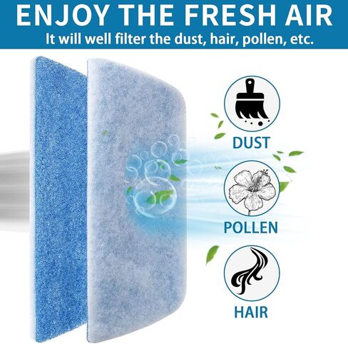 فلتر تيار متردد RV، مرشحات هواء مقاس 6 × 16 بوصة [4 مرشحات] لفتحة مكيف الهواء RV، فلتر تيار متردد MERV 6 in Kuwait