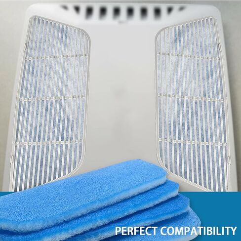 فلتر تيار متردد RV، مرشحات هواء مقاس 6 × 16 بوصة [4 مرشحات] لفتحة مكيف الهواء RV، فلتر تيار متردد MERV 6 in Kuwait