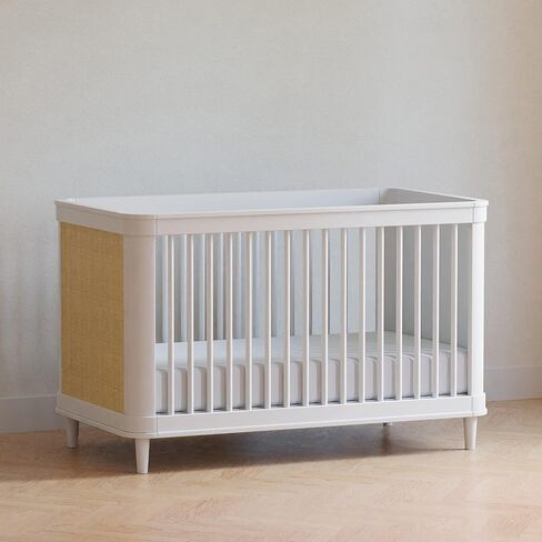NAMESAKE Marin with Cane 3-in-1 Convertible Crib in Honey and Honey Cane, Greenguard Gold Certified in Saudi Arabia