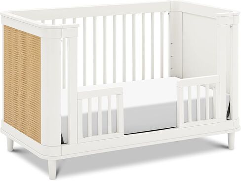 NAMESAKE Marin with Cane 3-in-1 Convertible Crib in Honey and Honey Cane, Greenguard Gold Certified in Saudi Arabia