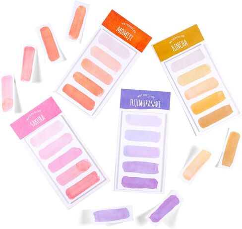 مجموعة ملاحظات لاصقة بألوان مائية من YUBBAEX، ملصقات مذكرة ملونة مع خط منقط - 2 3/8 بوصة × 4 5/8 بوصة، 20 قطعة/عبوة، 4 عبوات (رائحة الغابة) in Kuwait