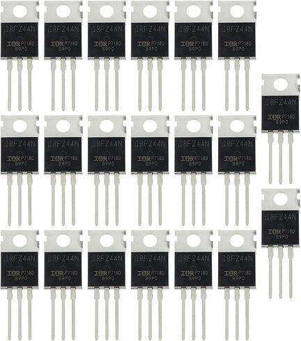 SING F LTD 20x N-Channel IRFZ44N MOSFET ترانزستور ESD مصنف إلى 220 49A 55V 3 Pin قوة مقوم دولية للصناعة المنزلية وDIY in Saudi Arabia