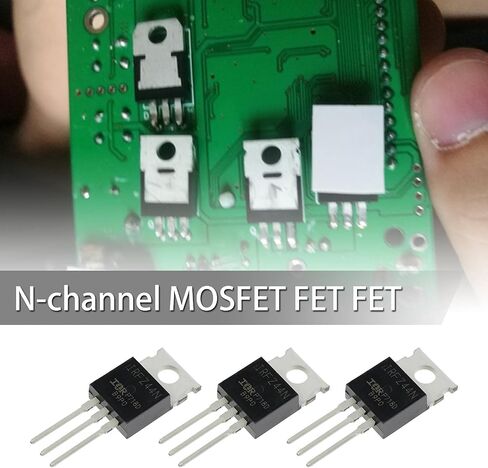 SING F LTD 20x N-Channel IRFZ44N MOSFET ترانزستور ESD مصنف إلى 220 49A 55V 3 Pin قوة مقوم دولية للصناعة المنزلية وDIY in Saudi Arabia