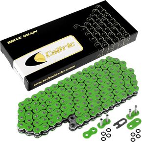 Caltric O-Ring Drive Chain Compatible with Kawasaki 250 Kx250F Kx-250F 2004 2005 2008-2013 Green in Kuwait