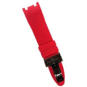 Generic JoJo Joe Rodeo Watch Band for Master man in Red Color Rubber with black buckle in Kuwait