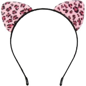 Black Cat Ear Headband Halloween Cat Ears Headband for Women Cute Cat Woman Ears Furry Cat Ears Headbands for Adults Cosplay Costume Accessories for Girls in Saudi Arabia
