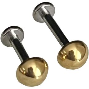 1 Piece Unique Dome Top 16g Titanium Labret Monroe Stud Lip Ring - Helix Ear Cartilage Body Jewelry in Saudi Arabia