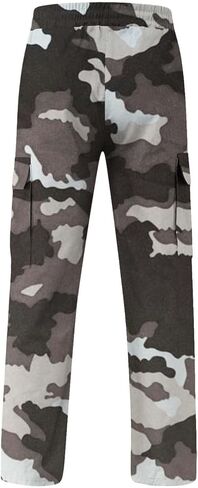 بنطال كارجو خفيف الوزن برباط للرجال من القطن المطاطي، بنطال رياضي للخروج، بنطال رياضي كاجوال للتمرين in Kuwait