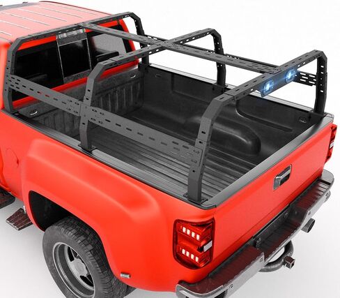 Adjustable Long Pickup Bed Racks Compatible with F150 F-250 F-350/ Silverado Sierra 1500/ 2500HD/ 3500HD/ Titan/Ram 1500/2500/3500/ Chevy S-10/ Sonoma/Lincoln Mark LT/Tundra/Dakota/Ranger in Saudi Arabia