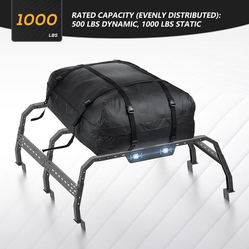 Adjustable Long Pickup Bed Racks Compatible with F150 F-250 F-350/ Silverado Sierra 1500/ 2500HD/ 3500HD/ Titan/Ram 1500/2500/3500/ Chevy S-10/ Sonoma/Lincoln Mark LT/Tundra/Dakota/Ranger in Saudi Arabia