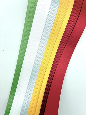 3/4" Shimmer Holiday~Paper Strips for German, Froebel, Moravian Stars Weaving Origami Christmas Ornaments DIY in Kuwait