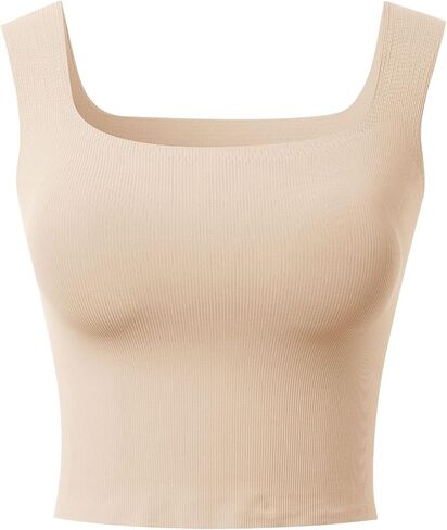Built in Bra Tank Tops for Women Plus Size Casual Camisole Tops Shelf Bra Undershirts Yoga Shirts Workout Camis in Saudi Arabia
