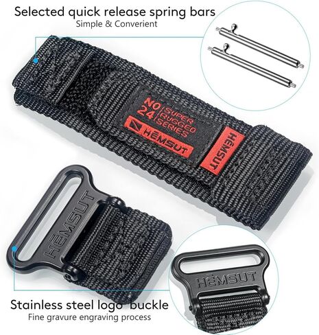 حزام ساعة سريع الإصدار متوافق مع Garmin Forerunner 55/165/165 Music/158/245/ForeAthlete 245 Music/Forerunner 645/ForeAthlete 645 Music، GarminActive 5، أساور معصم بديلة من النايلون in Kuwait