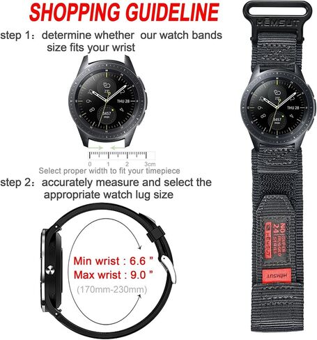 حزام ساعة سريع الإصدار متوافق مع Garmin Forerunner 55/165/165 Music/158/245/ForeAthlete 245 Music/Forerunner 645/ForeAthlete 645 Music، GarminActive 5، أساور معصم بديلة من النايلون in Kuwait