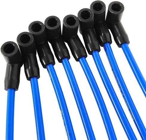 8X Spark Plug Wires Set 8.0mm Replacement for HEI Systems with Small Block Engines Including SBF 302/5.0L 351/5.8L V8 in Saudi Arabia