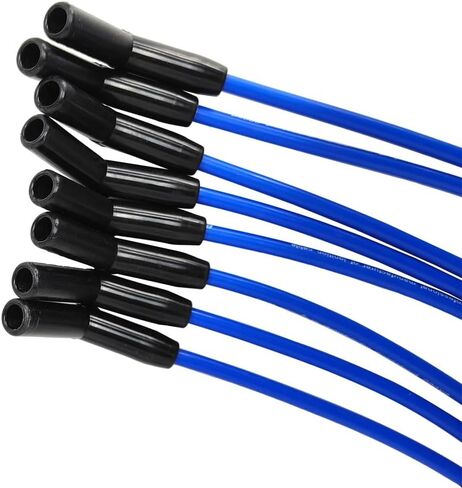 8X Spark Plug Wires Set 8.0mm Replacement for HEI Systems with Small Block Engines Including SBF 302/5.0L 351/5.8L V8 in Saudi Arabia