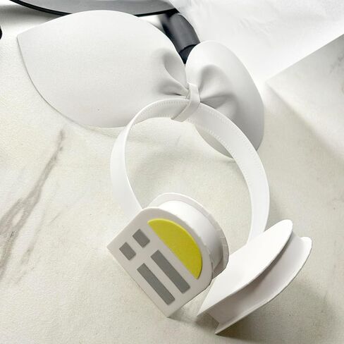 Music cosplay props headphones Hairpin headwear, 3 characters, Hairclip headphone, blue hair Future Costume Headwear Earphone (R Grey Wideclip) in Saudi Arabia