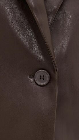 Susana Monaco Women's Faux Leather Boyfriend Blazer in Saudi Arabia