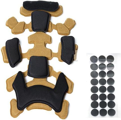 Tactical ACH Helmet Pads Kits Double Layer Buffer Memory Foam Replacement Padding Mat for MT ACH IBH AF Helmets in Saudi Arabia