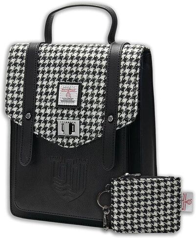 مجموعة Islander من Harris Tweed Mini Carloway حقيبة ظهر ومحفظة بسحاب للبطاقات - هدية للنساء in Saudi Arabia