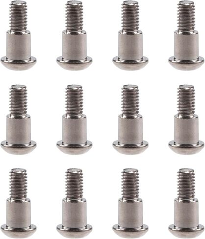 12PCS M3x4x10mm Hex Buttonhead Incision Kingpin Shoulder Screws for Axial SCX10 AR44 AR45 Capra Axle Vanquish F10 H10 Optic Axle (Silver 12pcs) in Kuwait