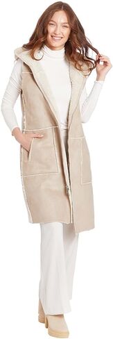 Frye Women's Long Faux Shearling Vest in Saudi Arabia