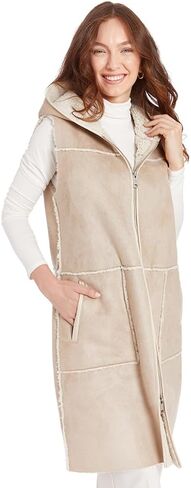 Frye Women's Long Faux Shearling Vest in Saudi Arabia