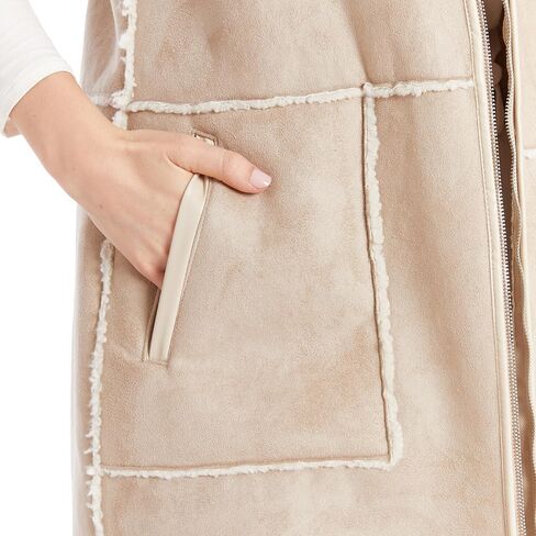 Frye Women's Long Faux Shearling Vest in Saudi Arabia