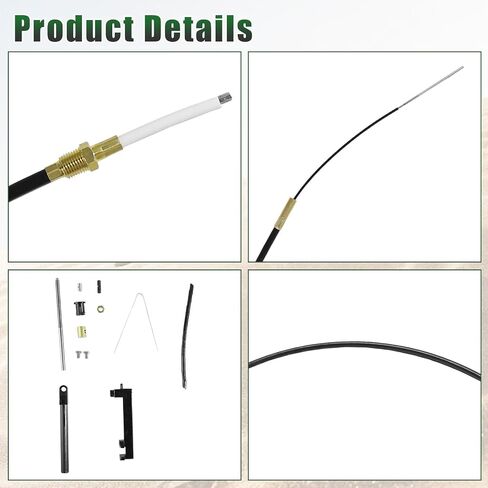 865436A02 Lower Shift Cable Kit Fit for MerCruiser Stern Drives Alpha One, for Alpha One Gen II, MR, MC-I 1978 & Newer, Replace 19543A10, 19543A8, GLM 21451, 9-72100 in Saudi Arabia