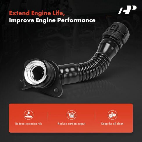 A-Premium 11127584128 Engine Crankcase Vent Breather Hose Compatible with BMW 135i 2011-2013, 335i 2011-2013, 535i 2011-2016, 640i 2012-2018, X1 2013-2015, X3 2011-2017, X4, X5, X6, 3.0L, N55 in Saudi Arabia