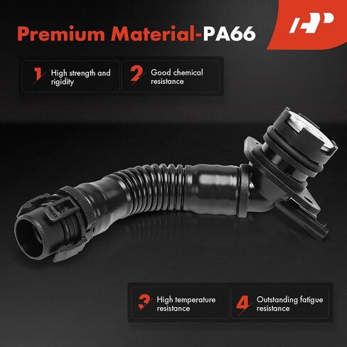 A-Premium 11127584128 Engine Crankcase Vent Breather Hose Compatible with BMW 135i 2011-2013, 335i 2011-2013, 535i 2011-2016, 640i 2012-2018, X1 2013-2015, X3 2011-2017, X4, X5, X6, 3.0L, N55 in Saudi Arabia