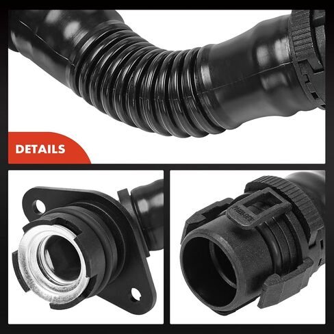 A-Premium 11127584128 Engine Crankcase Vent Breather Hose Compatible with BMW 135i 2011-2013, 335i 2011-2013, 535i 2011-2016, 640i 2012-2018, X1 2013-2015, X3 2011-2017, X4, X5, X6, 3.0L, N55 in Saudi Arabia