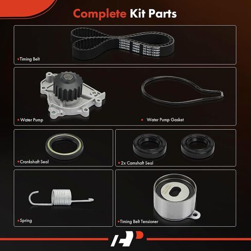 A-Premium Engine Timing Belt Kit with Water Pump Compatible with Acura Integra 1990-1995, L4 1.8L in Saudi Arabia