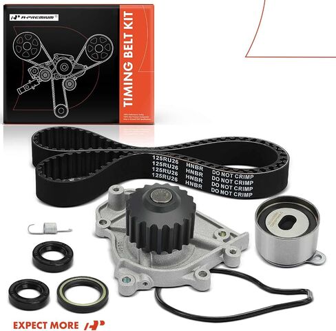 A-Premium Engine Timing Belt Kit with Water Pump Compatible with Acura Integra 1990-1995, L4 1.8L in Saudi Arabia