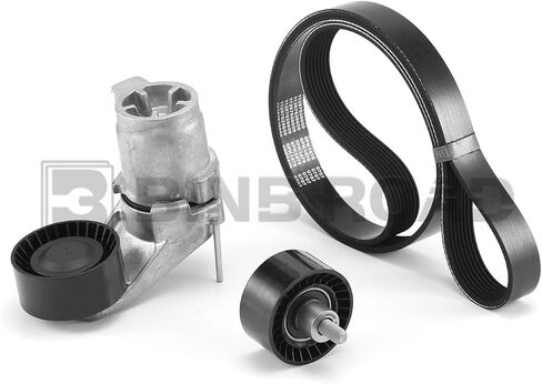 Drive Belt Tensioner Idler Pulley Kit 11288604266 + 11288604267 + 11287628659 + 11287615130 Compatible with BMW 335i 535i X3 X4 X5 X6 in Saudi Arabia
