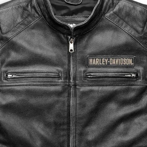 JACKETHUB Iconic Harley HD Men’s Passing Link Leather Biker Vest – Davidson Motorcycle Road Warrior in Saudi Arabia