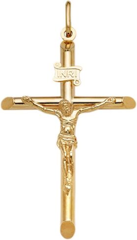 14K الذهب الصلب قلادة الصليب in Saudi Arabia