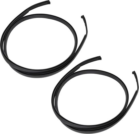 1Pair Roof Molding Drip Weatherstrip Car Side Trim Seal Strip Compatible with Toyota Tundra 4 Full Doors Crew Cab 2007-2020 Replace 75552-0C060 75551-0C060 755520C060 755510C060(Not Fit Double Cab) in Saudi Arabia