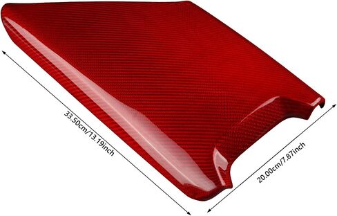 Real Carbon Fiber Gear Shift Side Protective Strip Covers - Gear Shift Side Protective Strip Covers, Durable Automotive Accessories for Corvette C8 2020-2025 Accessories (Red) in Saudi Arabia