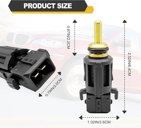 Coolant Temperature Sensor in Lower Radiator Hose Compatible with BMW 1998-2013 Z4 E87 M5 E46 E39 E60 E81 M3 M6 E90 X3 X5 F10 X6 Z8 E91 Replace# TX128 13621433077 SK5S1487 1580924 in Saudi Arabia