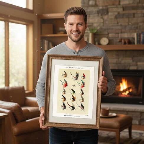 Vintage Fish Wall Art Prints (Set of 6) - Unframed - 8x10s | Fishing Décor | Vintage Décor | Kitchen Wall Art | Kitchen Wall Décor in Kuwait