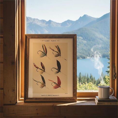 Vintage Fish Wall Art Prints (Set of 6) - Unframed - 8x10s | Fishing Décor | Vintage Décor | Kitchen Wall Art | Kitchen Wall Décor in Kuwait