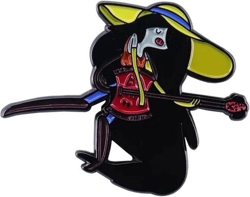 Marceline the Vampire Queen Come Along With Me Adventure Time Cartoon Animated TV Show Princess Bubblegum 1.5" Enamel Pin Badge in Saudi Arabia