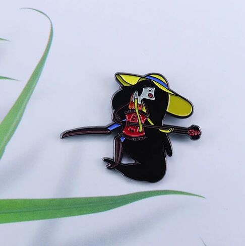 Marceline the Vampire Queen Come Along With Me Adventure Time Cartoon Animated TV Show Princess Bubblegum 1.5" Enamel Pin Badge in Saudi Arabia