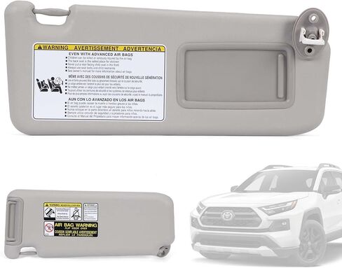 74320-42595 Sun Visor Protection Shade with Makeup Mirror Compatible with Toyota RAV4 2013-2018 (Front Left Driver Side) in Saudi Arabia