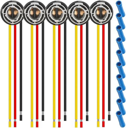 5 قطعة 1157 LED لمبة مقبس التوصيل مقاوم للماء بدوره إشارة الفرامل ضوء الذيل ضوء تسخير قاعدة موصلات اكسسوارات السيارات مع موصل الضغط البارد ل 1130 2057 2357 7528 BAY15D لمبات in Saudi Arabia